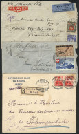 2 Airmail Covers Sent (via Air France) To Argentina In 1935 And 1939, Also A Registered Cover Of The Swiss... - Other & Unclassified