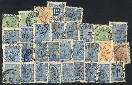 Lot Of Old Used Stamps, Very Fine General Quality, Surely The Expert Will Find Scarce Cancels, High Catalog Value,... - Otros & Sin Clasificación