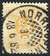 Sc.34a, 1877/9 24o. Lemon Yellow, Nice Example With Interesting Cancel, Catalog Value US$45. - Other & Unclassified