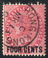 Sc.92, With Cancel Of HONG KONG, VF Quality! - Straits Settlements