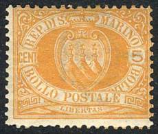 Yv.2, 1877/90 5c. Orange, Mint With Original Gum, VF Quality, Catalog Value Euros 120. - Other & Unclassified