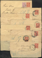 6 Wrappers Sent From Asunción To Argentina In 1905/6, VF Quality! - Paraguay