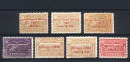 Yvert 35/38 + 38/41, 1932 Complete Set Of 7 Surcharged Values, Issued Without Gum, Superb, Catalog Value Euros 162. - Nicaragua