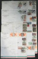 15 Airmail Covers Sent To Argentina In 1940 With Very Nice Postages, Fine To VF Quality! - Mexique