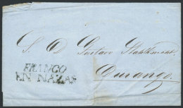 Folded Cover Sent From NAZAS To Durango On 17/JUL/1861, VF Quality! - México