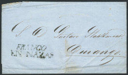 Folded Cover Sent From NAZAS To Durango On 17/JUL/1861, VF Quality! - Mexiko