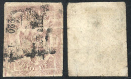 Sc.20b, 1864 ½r. Lilac With Overprint With District Name, Number And "1864", Small Faults, Good Appearance,... - Mexico