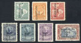 Yvert 479/485, Habilitados Of 1931, Complete Set Of 7 Values Mint Without Gum, VF Quality, Catalog Value Euros 195. - México