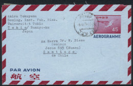 45y. Aerogram Sent From Tokyo To CHILE On 6/AP/1959, VF Quality! - Andere & Zonder Classificatie