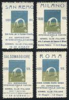 4 Cinderellas Of 1930, DOG Show Of The Italian Kennel Club, VF Quality, Rare! - Unclassified