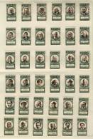 Set Of 85 Cinderellas On 3 Old Album Pages "L'Italia Che Scrive", Literature (people Of Letters, Writers, Poets,... - Unclassified