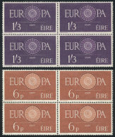 Yvert 146/147, 1960 Topic Europa, MNH Blocks Of 4, Excellent Quality, Catalog Value Euros 200. - Otros & Sin Clasificación