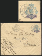 Stationery Envelope Surcharged 12½c. On 20c., Sent From KOBA To Weltevreden On 9/AU/1930, Interesting! - India Holandeses