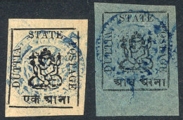 Sc.10 + 12, Mint No Gum (as Issued), Excellent Quality, Catalog Value US$325. - Datia