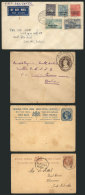 1 FDC Cover + 3 Postal Stationeries, Interesting! - Other & Unclassified