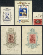 Small Lot Of Souvenir Sheets And 1 Imperforate Stamp, Fine To VF Quality, Yvert Catalog Value Euros 200++ - Sonstige & Ohne Zuordnung