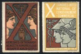 2 Cinderellas Of 1913, X Intl. Congress Of Business Education, VF Quality, Handsome, Rare! - Other & Unclassified