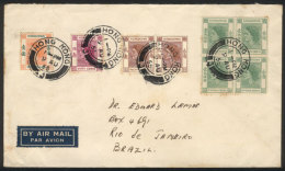 Airmail Cover Sent To Rio De Janeiro On 9/AU/1955, Nice Postage Of 2.50$, Unusual Destination! - Sonstige & Ohne Zuordnung
