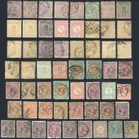 Lot Of Stamps Issued Approximately Between 1869 And 1900, Most Used (some Unused With Gum, Others Without Gum) And... - Collections