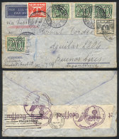 Airmail Cover Sent From Amsterdam To Buenos Aires On 19/OC/1940, With Nazi Censor Label On Back. Apparently One Of... - Lettres & Documents