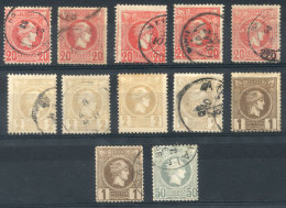 Sc.64 And Following, Lot Of 11 Mint Or Used Stamps PERFORATION 13½, VF Quality, Interesting! - Other & Unclassified