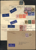 6 Covers Sent To USA (1 To Argentina) In 1896 And 1960, Interesting! - Other & Unclassified