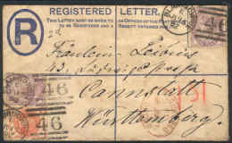 Registered Cover Sent To Germany On 15/JUL/1892, Very Nice! - Otros & Sin Clasificación