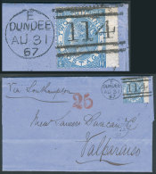 Entire Letter Sent From Dundee To Valparaiso (Chile) On 31/AU/1867, Franked By Sc.55, With Transit Mark Of Panama... - Sonstige & Ohne Zuordnung