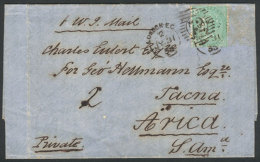 Entire Letter Sent From London To TACNA On 31/JUL/1858, Franked By Sc.28 (one Stamp Of The Original Postage, That... - Andere & Zonder Classificatie