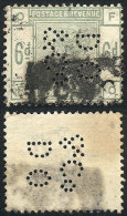 Sc.105, Used, With Interesting Commercial PERFIN, VF Quality, Catalog Vaue US$240. - Autres & Non Classés