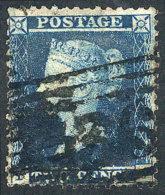 Sc.13, 1854/5 2p. Blue, Perf 14, Used, With Minor Defect On Reverse, Excellent Front, Catalog Value US$210. - Autres & Non Classés