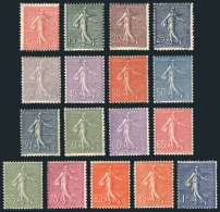 Sc.138/154, 1903/38 Marianne The Sower, Cmpl. Set Of 17 Mint Values, VF General Quality (some MNH), Catalog Value... - Other & Unclassified