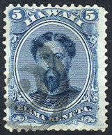 Sc.32, 1864 5c. Blue, Used, Fine To VF Quality! - Hawaï