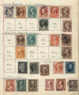 Old Collection On Ring-binder Pages (1860 To 1960), With Many Good Used Stamps, And Nice Cancels. General Quality... - Sammlungen