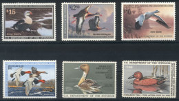 HUNTING PERMIT STAMPS: Sc.RW52/55 + 57/58, Ducks, Mint Never Hinged, VF Quality, Catalog Value US$117. - Andere & Zonder Classificatie