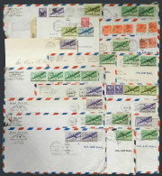 39 Covers Sent By Airmail To Argentina Between 1944 And 1947, Fine Quality, Interesting Lot! - Marcofilia