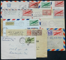 11 Covers Used Between 1929 And 1944, Many Sent By Soldiers At The War Front, Very Interesting! - Marcophilie