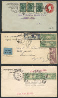 3 Covers Sent To Argentina Between 1915 And 1940, Fine To VF Quality, Interesting! - Poststempel