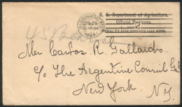 Official Envelope Sent From Washington To New York On 26/JA/1894, VF Quality! - Marcofilia