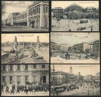 MADRID: 46 Old Postcards With Very Interesting Views, General Quality Is Fine To VF, Very Good Lot With High Retail... - Other & Unclassified