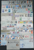 40 Covers Sent To Argentina (mainly In The 1940/1950s), Many Registered And With Interesting Postages, General... - Other & Unclassified