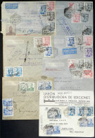 7 Airmail Covers (some Registered) Sent To Argentina In 1941 And 1942 With Very Nice Postages And Interesing Censor... - Autres & Non Classés