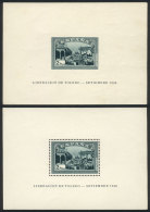 Yvert 2 + 2a, 1937 Toledo, Perforated And Imperforate, Very Lightly Hinged, Very Fresh, Excellent Quality, Catalog... - Otros & Sin Clasificación