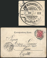 Postcard Sent From Austria To Cairo, With Interesting Mark "AMB. ALEXANDRIE-CAIRE - 2/MAR/1902", Very Nice! - Otros & Sin Clasificación