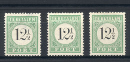 Yv.4, 1889 12½c., Types I, II And III, With Light Thin Spots On Back Otherwise Superb, Ex-Lowey, Rare,... - Niederländische Antillen, Curaçao, Aruba