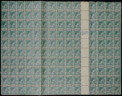 Yvert 25, 1878 25c. DARK Green, Fantastic Block Of 200 Examples Containing 10 Gutter Pairs, Very Nice, Fine... - Other & Unclassified