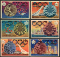 Yvert 1411G/M, 1976 Medals Of The Montreal Olympic Games, Compl. Set Of 6 3-D Self-adhesive Values, MNH, VF... - Korea (Noord)
