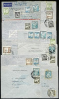 9 Airmail Covers (some Registered) Sent To Argentina Between 1940 And 1942, Most Addressed To The Editor's Office... - Chili