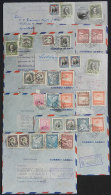 10 Airmail Covers Sent To Spain Between 1932 And 1935, With Good Postages, Very Attractive Lot For The Specialist! - Chili