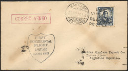 8/MAY/1928 Santiago - Buenos Aires: Experimental First Flight, Very Nice! - Chili